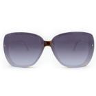 Target Women's Square Sunglasses With Smoke Gradient Lens - A New Day Gold, Brown