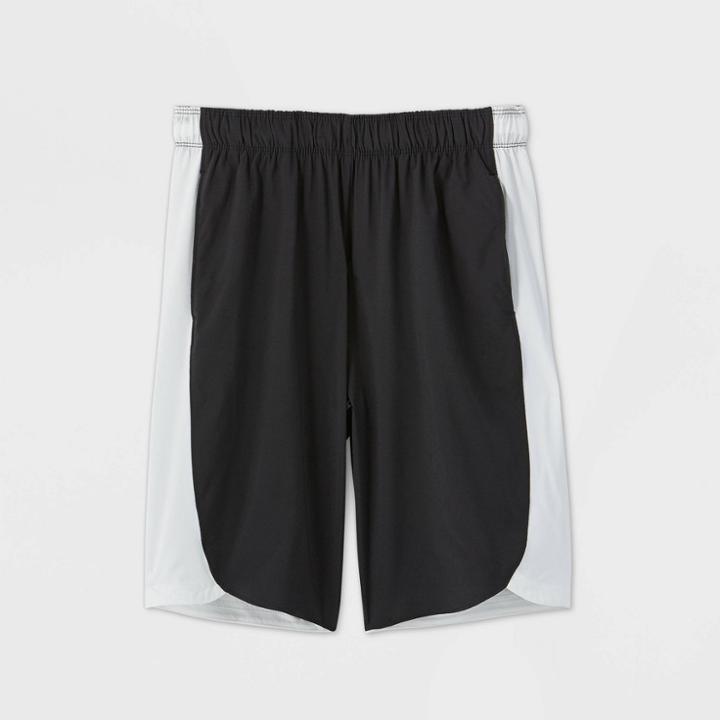 Boys' Color Block Stretch Woven Shorts - All In Motion Black