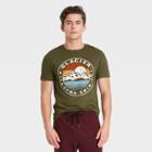 Men's Relaxed Fit Crewneck Short Sleeve Graphic T-shirt - Goodfellow & Co Green