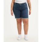 Levi's Women's Plus Size Shaping Bermuda Jean Shorts - Maui Dive