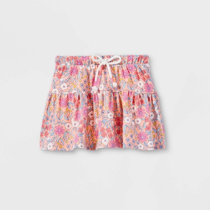 Toddler Girls' Knit Tiered Pull-on Skorts - Cat & Jack