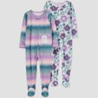 Baby Girls' 2pk Owl/floral Footed Pajama - Just One You Made By Carter's