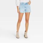 Women's High-rise Jean Shorts - Universal Thread Light Acid Wash 0, Light Acid Blue