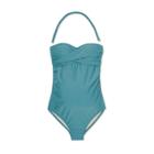 Maternity Bandeau Twist One Piece Swimsuit - Isabel Maternity By Ingrid & Isabel Teal