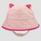 Baby Girls' Kitty Poms Woven Hat - Cat & Jack Pink
