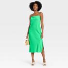 Women's Apron Slip Dress - A New Day Green