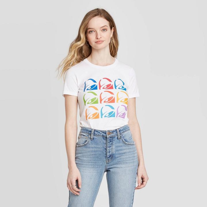 Women's Taco Bell Short Sleeve T-shirt - Ripple Junction (juniors') - White