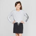 Girls' 'good Witch Bad Witch' Graphic Long Sleeve T-shirt - Art Class Gray
