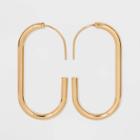 Sugarfix By Baublebar Oval Threader Hoop Earrings - Gold/threader