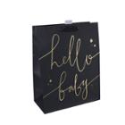 Spritz Hello Baby Gift Bag Black -