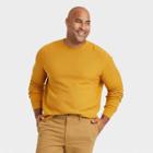 Men's Tall Regular Fit Crewneck Pullover Sweater - Goodfellow & Co Gold