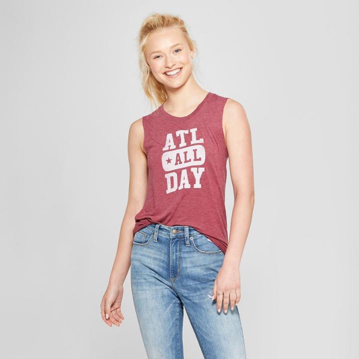 Women's Atl All Day Graphic Tank Top - Awake Charcoal