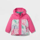 Toddler Girls' Tie-dye Long Sleeve 3-in-1 Jacket - Cat & Jack Pink