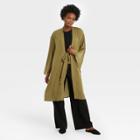 Women's Kimono - A New Day Olive One Size, Green