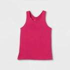 Girls' Athletic Tank Top - All In Motion Fuchsia