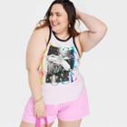 Bioworld Pride Adult Plus Size Pose Tank Top - White