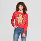 Women's Cat Light Up Sweatshirt - Fifth Sun (juniors') Red