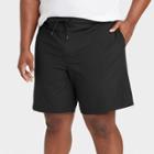 Men's Big & Tall 9 E-board Swim Shorts - Goodfellow & Co Black