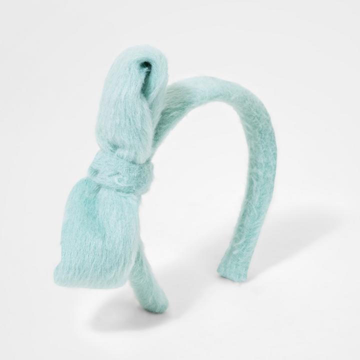 Girls' Fuzzy Wool Bow Headband - Cat & Jack