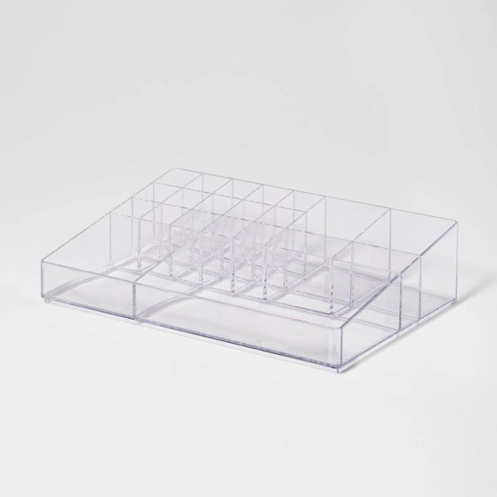 Bathroom Plastic Extra Large Cosmetic Organizer Clear - Brightroom
