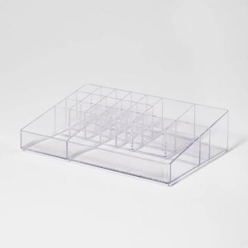 Bathroom Plastic Extra Large Cosmetic Organizer Clear - Brightroom
