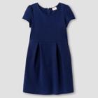 Girls' Short Sleeve Ponte Knit Jumper - Cat & Jack Nightfall Blue