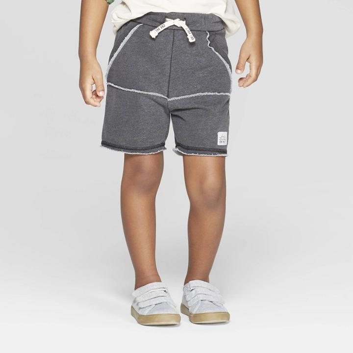 Toddler Boys' Knit Shorts - Art Class Black