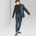 Men's Casual Fit Mid-rise Straight Suit Pants - Original Use Green Bird