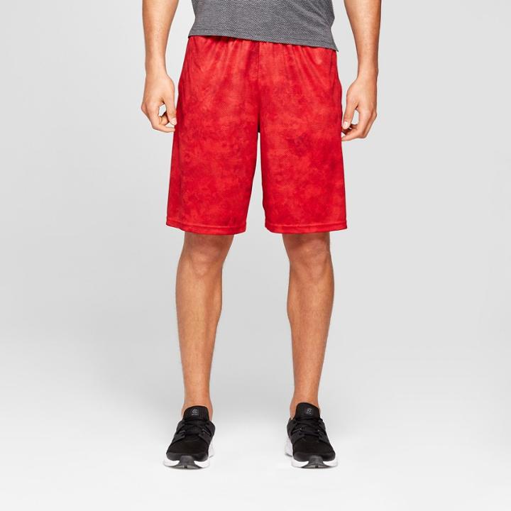 Men's Circuit Shorts - C9 Champion Ripe Red Erosion With Dots