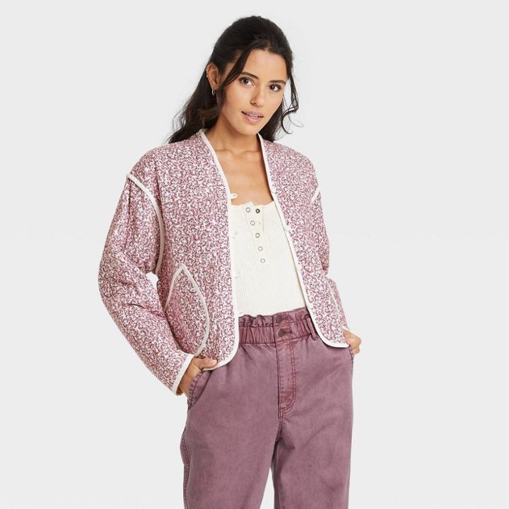 Women's Quilted Jacket - Universal Thread Purple