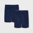 Girls' 2pk Uniform Chino Shorts - Cat & Jack Blue