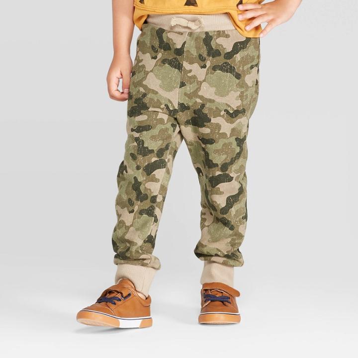 Toddler Boys' Camouflage Jogger Pants - Art Class Green 12m, Toddler Boy's