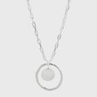 Hammered Ring And Disc Pendant Necklace - A New Day