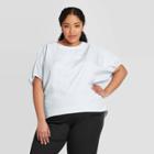 Women's Plus Size Short Sleeve Blouse - Prologue Blue 1x, Women's,