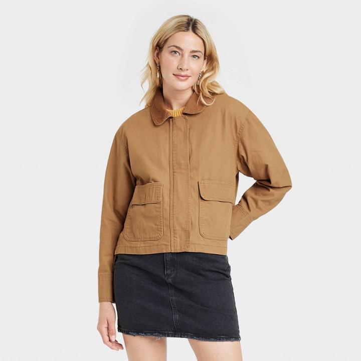 Women's Adaptive Anorak Jacket - Universal Thread Brown