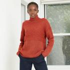 Women's Mock Turtleneck Pullover Sweater - A New Day Red