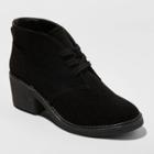 Women's Lucia Heeled Lace Up Bootie - Universal Thread Black