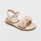 Toddler Girls' Daralee Flower Sandals - Cat & Jack Gold