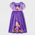 Toddler Girls' Disney Princess Rapunzel Fantasy Nightgown - Purple