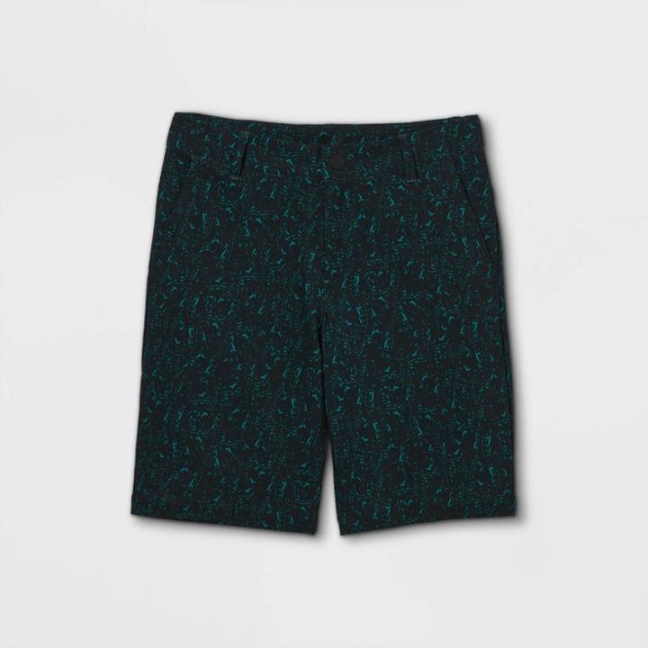 Boys' Golf Shorts - All In Motion Black/turquoise