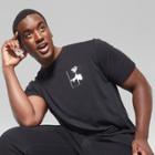 Men's Big & Tall Short Sleeve Knitted Graphic T-shirt - Original Use Black