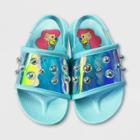 Girls' Disney The Little Mermaid Slide Sandals - Pink 5-6 - Disney