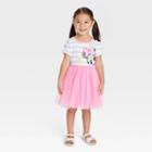 Toddler Girls' Minnie Mouse Striped Tutu Dress - Pink