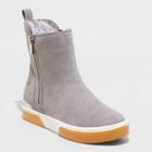 Women's Hattie High Top Fur Lined Sneakers - A New Day Gray