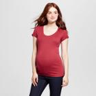 Maternity Almond-neck T-shirt - Isabel Maternity By Ingrid & Isabel Berry (pink) Xxl, Infant Girl's