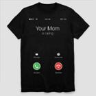 Fifth Sun Men's Short Sleeve Your Mom Calling Graphic T-shirt - Black