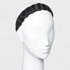 Solid Woven Wide Headband - A New Day Black
