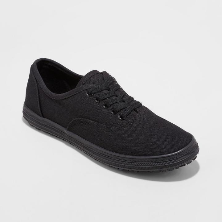 Women's Miracle Non Slip Service Shoe Lace Up - Mossimo Supply Co. Vintage Black