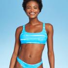 Women's Bralette Bikini Top - Xhilaration Blue Tie-dye D/dd Cup, Women's