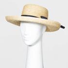 Women's Wheat Straw Kettle Hats - A New Day Natural One Size, Women's, Yellow